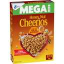 2 x Honey Nut Cheerios, Heart Healthy Gluten Free Breakfast Cereal with Whole Grain Oats, Mega Size, 27.2 oz
