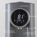 OCTAVO Water Boiler & Warmer 5 Liter, 304 Stainless Steel Water Tank, 700 Watt, 6 Adjustable Water Temperature, LCD Touch Control Screen, Child Lock with Water Shortage Indicator