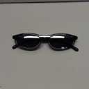 FEISEDY Small Oval Sunglasses for Women Men, Cat Eye 90s Y2k Sunnies, Lightweight Narrow Shades Trendy Glasses B9169