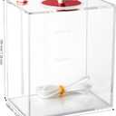 Aquarium Choice Acryli Made Liquid Storage Dosing Pump Reservoir Container (6.3 * 4.25 * 7.28 Inch;2500ml/2.5L)