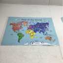 MWB World Map Wall Art Poster for Kids - Educational Map Posters for Kids includes Countries, States, Capitals & Pictures | Perfect for Classroom Decor or Home | 18" x 24" Laminated Durable Poster