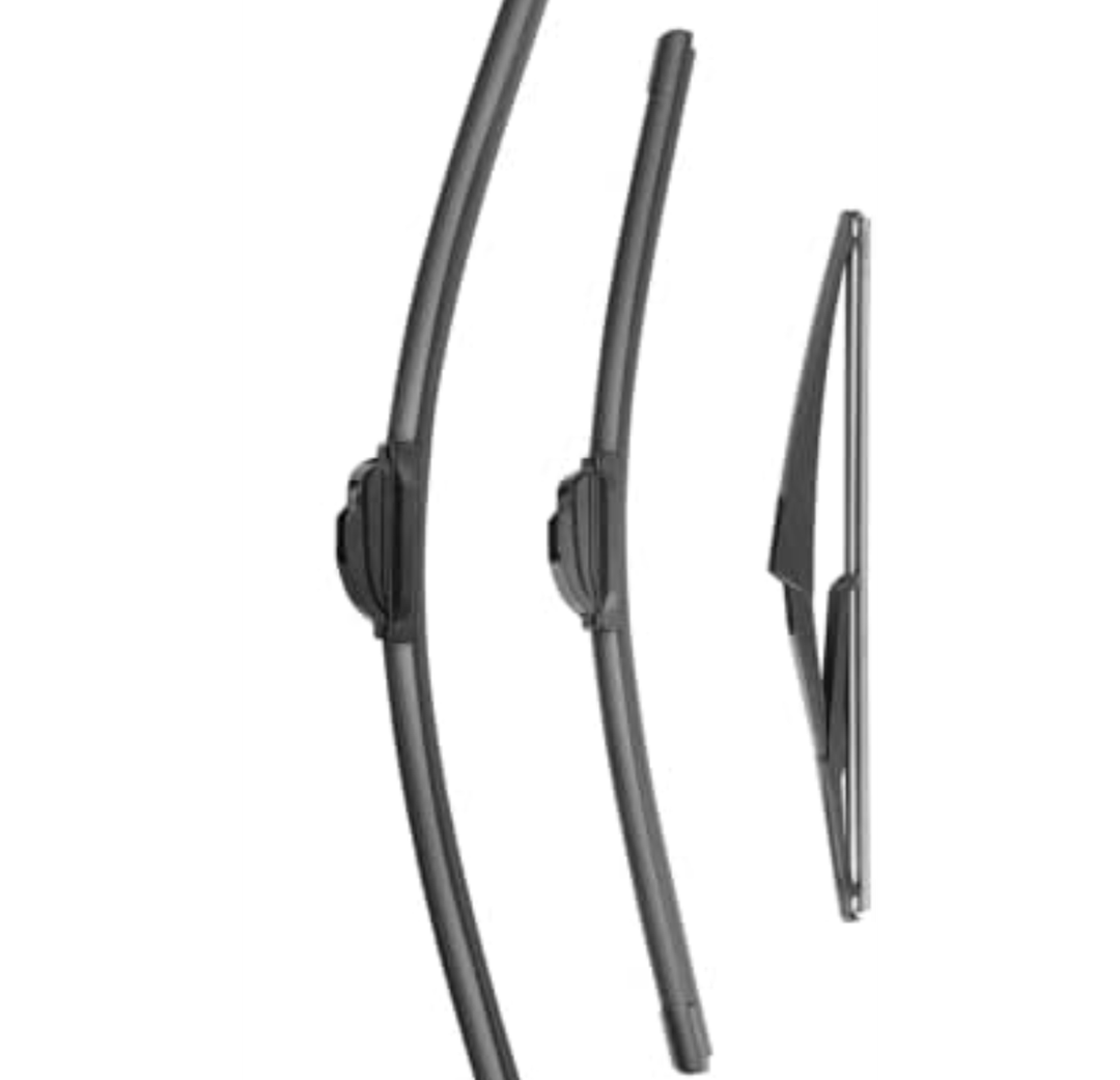 Feiyueauto Wiper Blade Replacement for Rogue 2014-2021, Windshield Wiper Blades 26"+17" With Rear Wiper 12" (Set of 3) U/J HOOK, Double Sided Rubber Strips and Longer Life