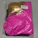 GINKANA Maternity Tankini Set Ruffle Hem Pregnancy Two Piece Metallic Swimsuit High Waisted Bathing Suit Beach (Medium, Hot Pink and Gold)