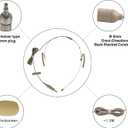 HEIMU Double Earhook Headset Boom Omni-Directional Microphone (for Sennheiser Type 3.5mm Plug Skin）