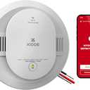 Kidde Hardwired Kidde App Enabled Smart Smoke Detector with AA Backup Battery, Interconnected Alarm
