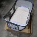 Bedside Bassinet for Baby, Portable Baby Bassinet Travel Bed with Mosquito Net & Sunshade, Lightweight Foldable Baby Crib with Easy-Clean Fabric for Home & Outdoor