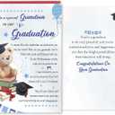 5 x Heartfelt Graduation Card for Grandson, Grandson Congratulations Gift on Graduation Day, Graduate Congratulations Card from Grandparents, 96 inches x 63.6 inches