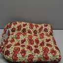 vctops Farmhouse Floral Print Chair Cushions with Ties U-Shaped Soft Comfortable Chair Pads Non Slip Seat Cushions for Indoor Dining Room and Kitchen Chairs (Flower A,16"x16")