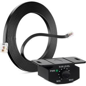 Universal Bass Control Knob, 3.5m/11.48ft Bass Volume Knob with Extension Cable for Car Amplifier