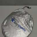 EzyShade Windshield Sun Shade with Shield-X Reflective Technology. See Size-Chart with Your Vehicle. Foldable 2-Piece Car Sunshades Reflect UV Sun and Heat and Protect Your Car. Standard (Medium) Size