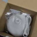 SALKING Essential Oil Diffuser, 100ml Small Aromatherapy Diffuser with Auto Shut-Off Function, Ultrasonic Diffusers for Essential Oils, Cool Mist Humidifier with Warm White Lights, for Office Home (White + Wooden Grain)