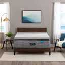 Beautyrest Black Diamond Cooling, Pressure-Relieving Memory Foam Mattress Topper, Full, 3-Inch, Grey