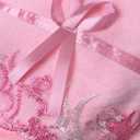 Pink Lace Bath Towels Set, Velvet Ultra Soft & Absorbent Bath Towel and Hand Towels Set for Bathroom,Shower, Washroom, Toilet (1 Bathroom Towel+2 Hand Towels)