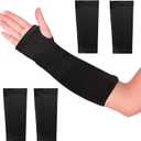 4-Pack Arm Cast Cover,Elastic Fingerless Arm Cast Covers,Arms Cast Sleeve for Decorations,Removable Protection Wrist Elbow Covers Sleeve for Cast Wound Breathable & Comfortable (Black)