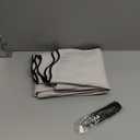 MIULEE Natural Scalloped Shower Curtain Linen Textured with 12 Metal Hooks Cute Heavy Duty Washable Waterproof Thick Cloth Shower Curtains with Black Border for Bathroom Hotel Bathtub,W72*L72