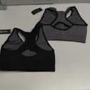 Double Couple Women Racerback Sports Bras for Women High Impact Workout Yoga Gym Fitness Bra, M