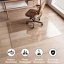 Koonmi Glass Chair Mat for Carpet, 40"x48" Thick Office Chair Mat