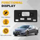 Front License Plate Bracket Compatible with 2016 2017 2018 Honda Civic Coupe/Sedan, Front Bumper License Plate Holder Mounting Frame, Replacement for 71145-TBA-A00 HO1068123