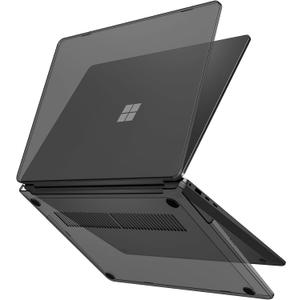 ProCase Protective Case for 15 Inch Microsoft Surface Laptop 7 2024 Release, Hard Shell Transparent Cover with Durable and Lightweight Design -Black