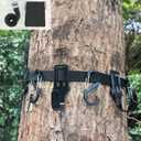 Tree Stand Straps Bow Hanger with Metal Hooks, High Loading Saddle Hunting Accessories, Gear Hanger for Hunting, Hiking, Camping with Storage Bag
