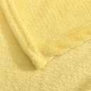 Light Yellow Fleece Throw Blanket 60"x80" Super Soft Flannel Blanket Warm Fuzzy Reversible Throw Blanket for Couch Bed Sofa 