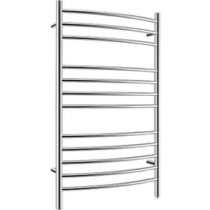 HEATGENE Towel Warmer Wall Mount Electric Plug-in/Hardwired Heated Towel Rack, 4-Supports Mirror Polish