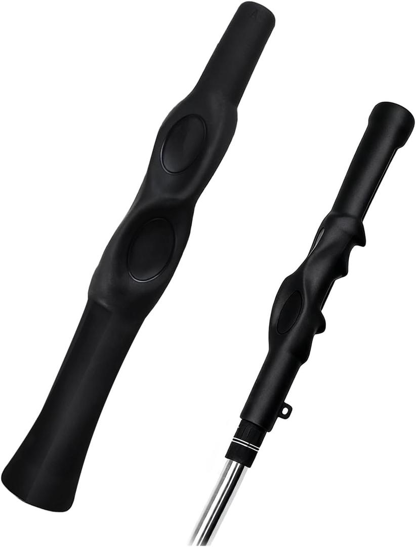 XLHWYDYP Golf Swing Trainer, Anti-Slip Rubber Golf Grip Training Aid, Removable Swing Grip Attachment for Correct Hand Positioning, Enhance Grip Strength, Precision (Black)