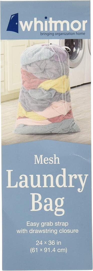 Whitmor Mesh Laundry Bag White