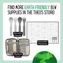 30 Pack | Disposable Splat Mats | Biodegradable + Compostable | THEO'S MATS | Under Highchair Splat Mat for Floor | Baby Led Weaning Supplies | (THEO001)