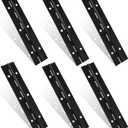 6 Pack 6 inch Heavy Duty 304 Stainless Steel Piano Hinge, Marine Grade Continuous Hinge with Holes for Cabinets, Boat & Marine Doors(Black)