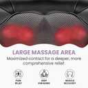 4D Shiatsu Neck and Shoulder Massager with Heat, Deep Tissue Back and Neck Massager for Pain Relief, Eco-Friendly Portable Massage Pillow for Home Office Car, Relaxing Gift for Men and Women