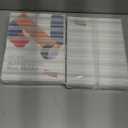 Relx 12 Pack Acrylic Sign Holder 8.5 x 11, Vertical T Shape Plastic Sign Holder with Base, Double-Sided Clear Tabletop Plexiglass Flyer Stands for Restaurant Office Store Home Picture Frame Display