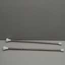 ABOAT 21" White Marching Baton Twirling Mini Shaft Cheerleader Dance Baton (21 Inch 2Pack, White)