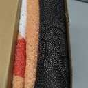 Drydiet 2 Pcs Christmas Coir Doormats Outdoor Santa Claus Welcome Door Mats Layered Buffalo Plaid Elk Front Door Rugs Non Slip Floor Mats for Xmas Porch Entryway Indoor Outdoor Decor