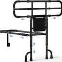 KingPavonini Bed Rails for Elderly Adults Safety ASTM-Approved, 2026 Upgrade Ultra-Wide Extendable Handle, Bed Rails for Seniors with Dual-Feet 4-Point Support, 400lb Bed Cane, Tool-Free, Model GL05