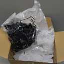 Tioncy 100 Pcs 30ml Plastic Dropper Bottles Bulk Squeezable Liquid Bottles with Leak Proof Caps, Refillable 1 oz Plastic Dropper for Essence, Essential Oil(Black Lid)