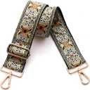 S-Jacorry Purse Strap Replacement Crossbody Wide Shoulder Strap Adjustable Canvas Straps Handbag Strap Replacement Belts (Gold Buckel-931)