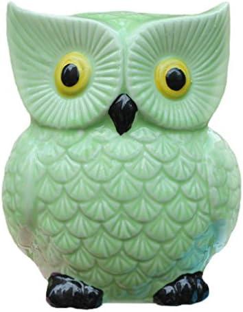 ZCHING Cute Owl Ceramic Piggy Bank Personalized Money Saving Bank for Kids Girls Nursery Gift Decor