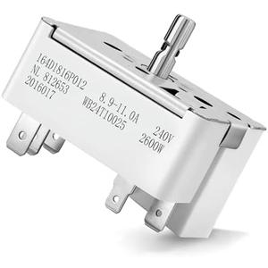 ZOKUSIK WB24T10025 Infinite Range Control Switch for GE Electric Range Stove, 8 Inch Surface Burner, Replacement for AH236750, EA236750, AP2024072, 769692, PS236750