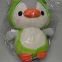 Duck/Penguin Stuffed Animal in Frog Costume Adorable Plushies Wearing Green Frog Outfit Plush Toys Great for Kids and Lovers,Stuffed Penguin Animals 10 Inch