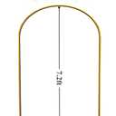 LANGXUN Gold Metal Arch Backdrop Stand Set, 7.2ft Balloon Arch Frame for Wedding Birthday Party Baby Shower Graduation Anniversary Decoration, Thickened Steel Tube (7.2ft 1 pc)