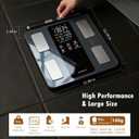 NUTRI FIT Smart Scale for Body Weight 8-Electrode Digital Bathroom Scale for Fat BMI Muscle Mass Full Body Composition Analyzer 50+ Measurements Bluetooth Highly Accurate with VA Display, Dark Blue