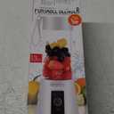 B Well Portable Rechargeable Personal Blender, White, Touch Control, USB Charging 13 Oz