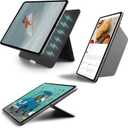 TineeOwl for iPad Pro 11 inch (M5/M4) 2025/2024, Adjustable Kickstand Cover - Infinite Viewing Angles, Portrait/Landscape Stand, Apple Pencil Charging, Wing Series, (Black)