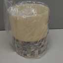 Milano Small Bathroom Trash Can 1.58 Gal / 6L - Decorative Bathroom Wastebasket with Beautiful Mother of Pearl Shells; Modern Round Waste Basket for Room, Bedroom or Living Room