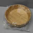 Large Fruit Bowl for Kitchen Counter, 10 Inch Bamboo Wooden Straight-Side Serving Bowl for Salad, Vegetables and Fruits, Rustic Decorative Bowls for Dinner Table Centerpiece Decor, 100 Oz