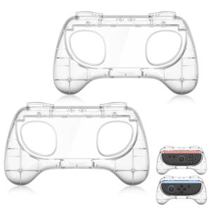 TRANSNOVO Hand Grips for Switch 2Wear-Resistant Switch Accessories Controller Grips for JoyCon2 Pack Comfort Handles (Transparent)