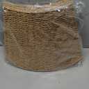 OIAHOMY Christmas Tree Collar, Wicker Holiday Tree Skirt & Stand Base Cover,Paper Rope Christmas Decor, Brown-24 inch (Large)