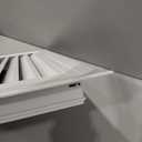 HVAC Premium 18" X 18" Aluminum Return Filter Grille for 1" Filter - Easy Airflow - Linear Bar Grilles [Outer Dimensions: 20.5"w X 20.5"h]