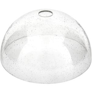 Bowl Glass Lamp Shade Replacement, 1-5/8 inch Fitter, 11.8" Diameter, 6.1" Height, Clear Seeded Bubble Effect Globe Cover